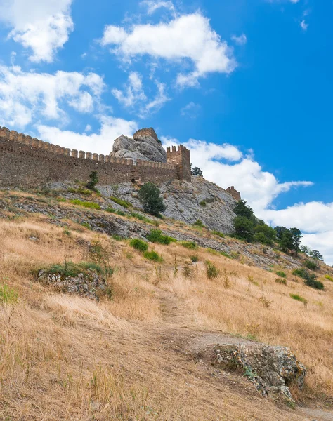 stock image Ancient genoa fortress in Sudak, Ukraine.