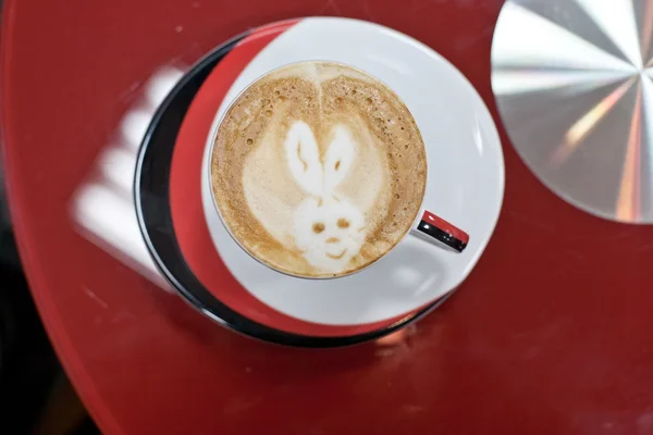 Cappuccino kaffe kopp — Stockfoto