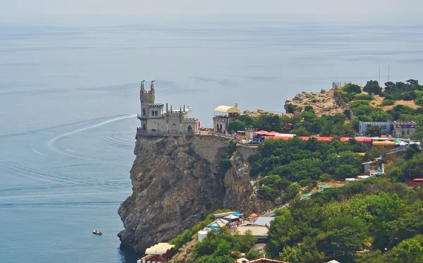 Het Bekende Kasteel Swallow Nest Buurt Van Jalta Krim Oekraïne — Stockfoto