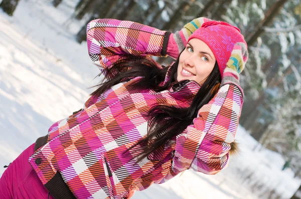 Hermosa Mujer Joven Aire Libre Invierno —  Fotos de Stock