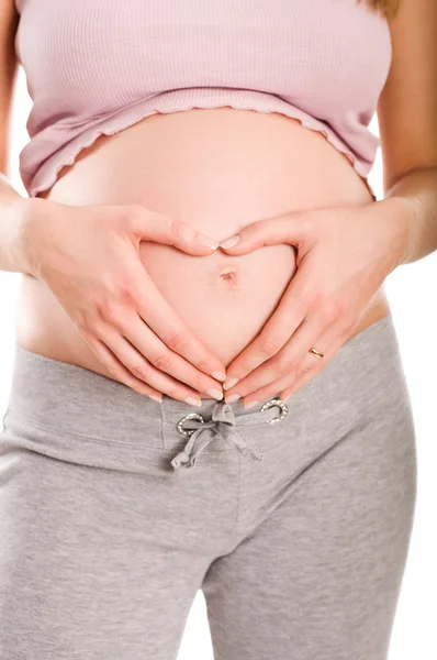 Mulher grávida bonita — Fotografia de Stock