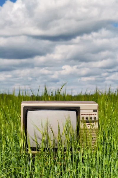 stock image The TV in the field