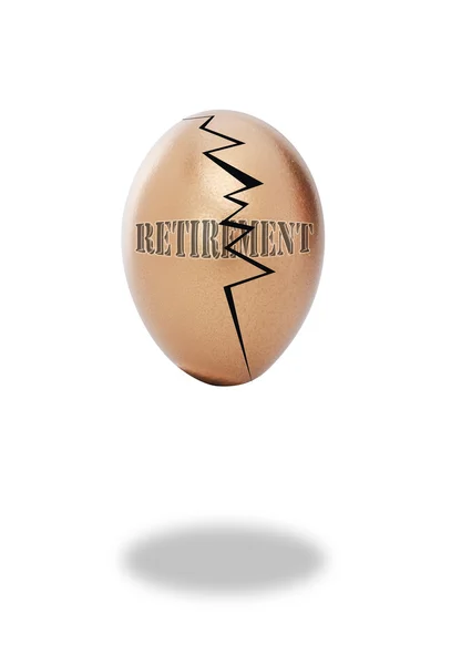 Zlaté důchodu vejce — Stock fotografie