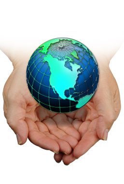 The world in your hands. clipart