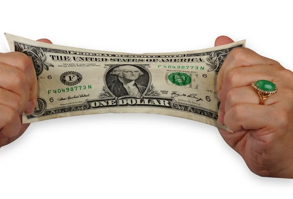 Растянуть доллар . — стоковое фото