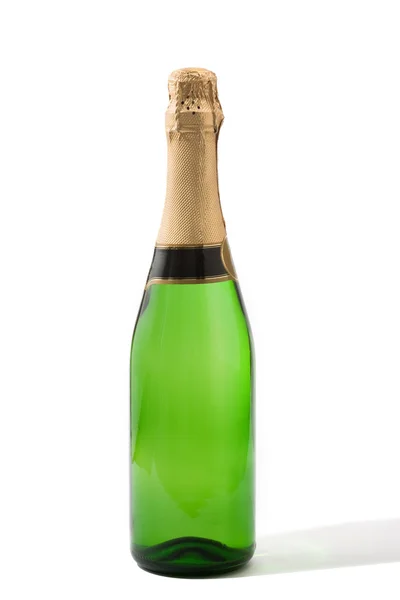 Bottle Champagne Isolated White Background — Stock Photo, Image