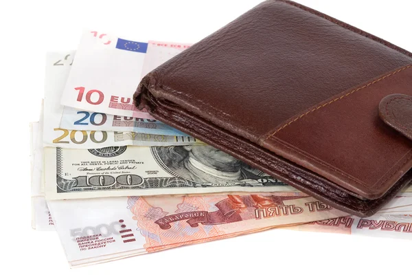 stock image Purse and money