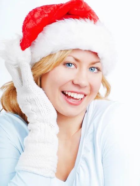 Jovem mulher de Natal — Fotografia de Stock