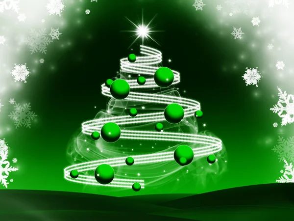 Abstracte Groene Kerst achtergrond — Stockfoto