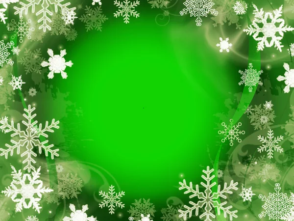 Abstraktní zelené Vánoční pozadí — Stock fotografie