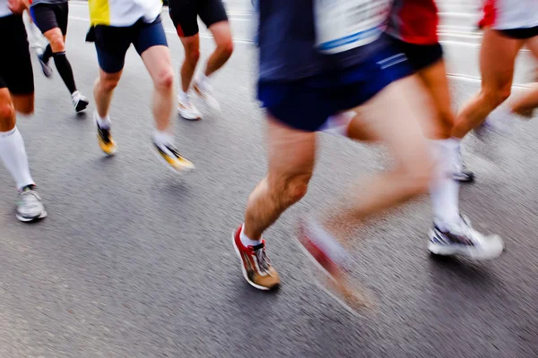 Corsa in città maratona — Foto Stock