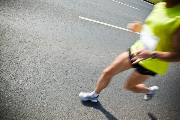 Kör i staden marathon — Stockfoto