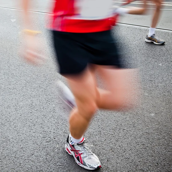 Városi maratoni futás — Stock Fotó