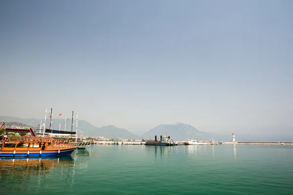 Beautiful view of Antalia harbor, Turkey — Stock Photo, Image