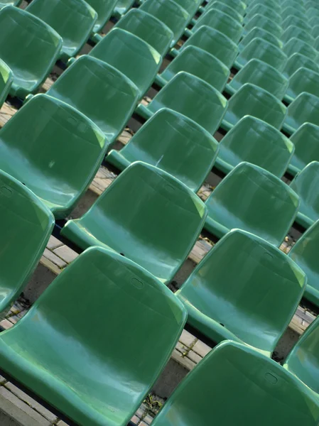 stock image Green empty stadim seats
