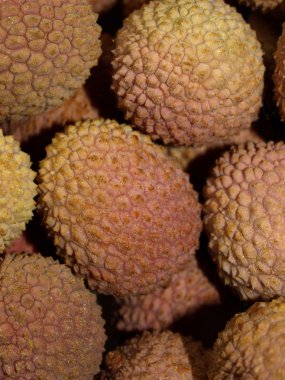 bazı lezzetli lychee meyve. seçici odak portre.