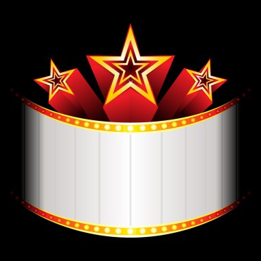 Blockubuster with stars clipart