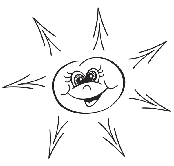 Tatouage soleil — Image vectorielle