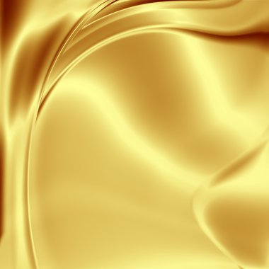 Golden artistic fabric background