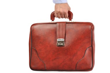 Brown Leather Briefcase clipart
