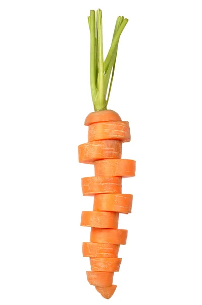 Zanahoria sobre blanco —  Fotos de Stock