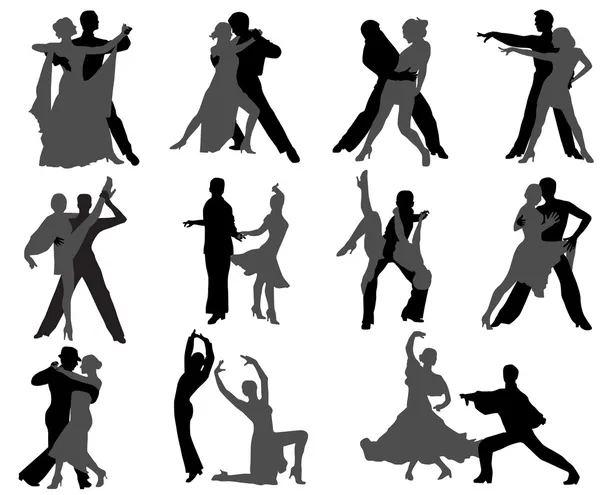 Bailando — Archivo Imágenes Vectoriales