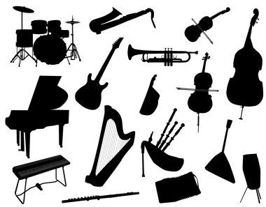 Musical instruments clipart