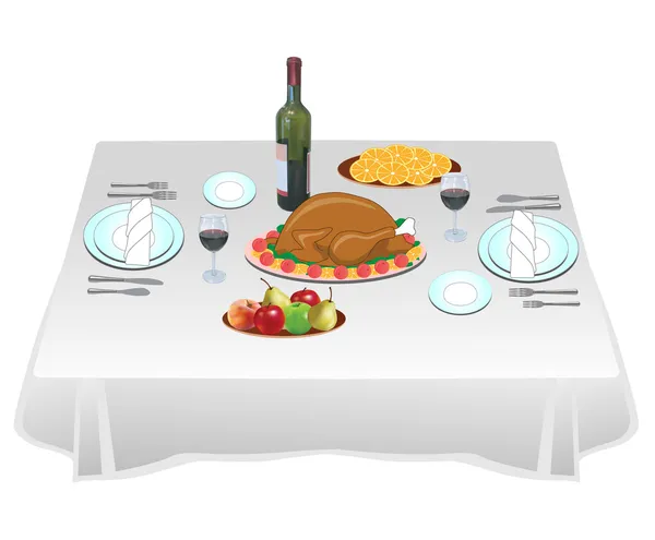 Fiesta de la cena — Archivo Imágenes Vectoriales