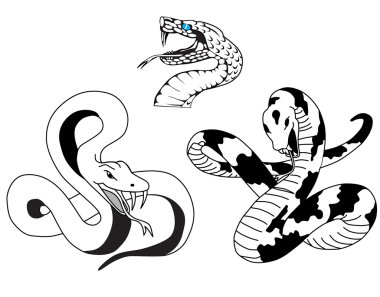 Snake tattoo clipart