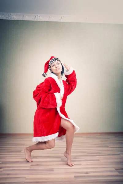 Weihnachtsmann tanzen — Stockfoto