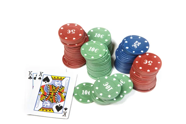 stock image Poker cards and chips