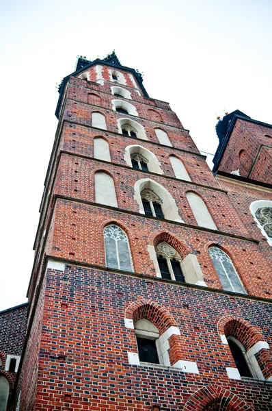 Kościoła Mariackiego w Krakowie (Polska) — Zdjęcie stockowe