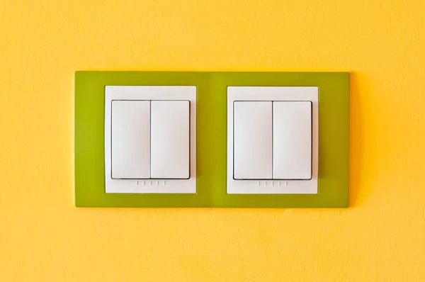 Electric switch on the wall — Stock Photo, Image
