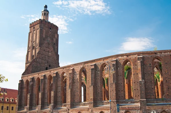 Руины готического собора — стоковое фото