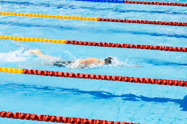 Nadador Nadando Una Piscina —  Fotos de Stock