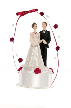 Gelin ve damat bebekler yeni evli