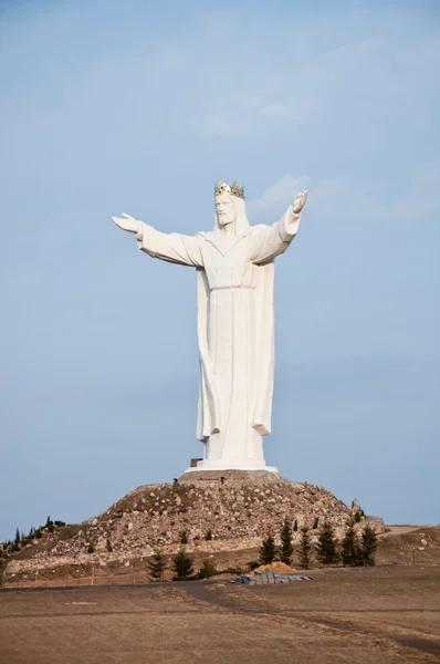 stock image Jesus Christ big monument on the hill