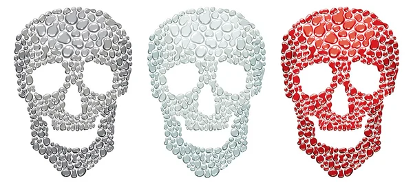 Skull from drops
