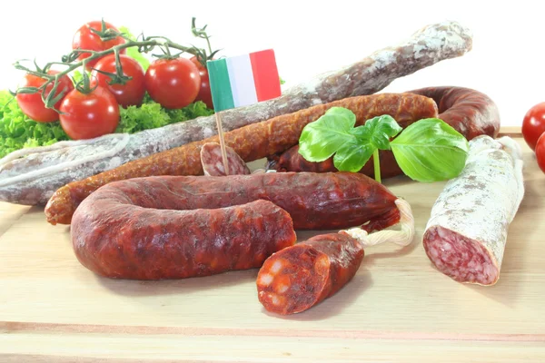 Salame italiano — Fotografia de Stock