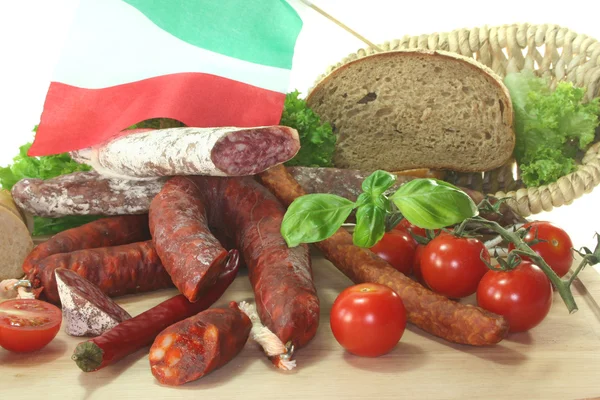 Salame italiano — Foto Stock