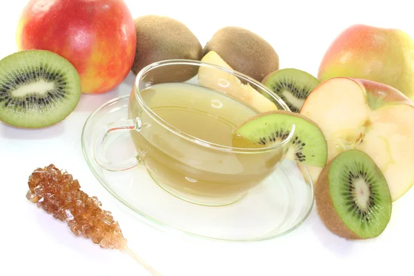Herbata jabłko i kiwi — Zdjęcie stockowe