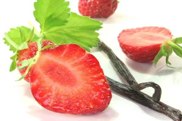바닐라와 딸기 — 스톡 사진