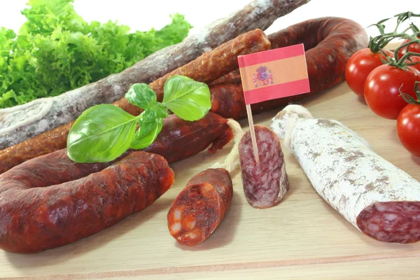 Spanish salami — Stock Photo, Image