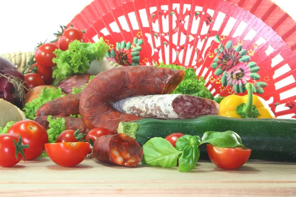 Spanish salami — Stock Photo, Image