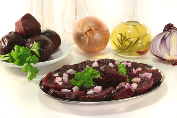 Салат из красной свеклы — стоковое фото