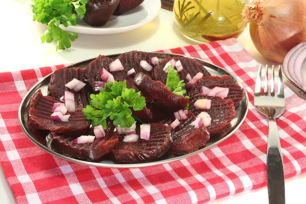 Rode biet wortel salade — Stockfoto