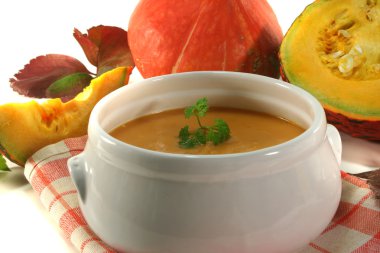 Pumpkin soup clipart