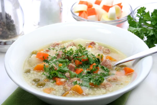 Ячмінний суп — стокове фото