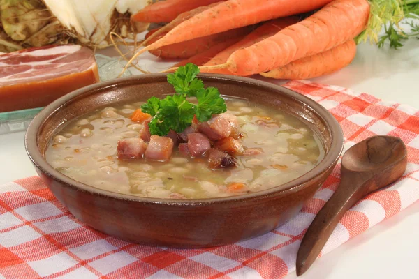 Zupa fasolowa — Zdjęcie stockowe