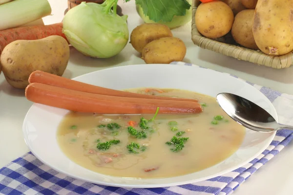 Cream of potato soup — Stock Photo, Image